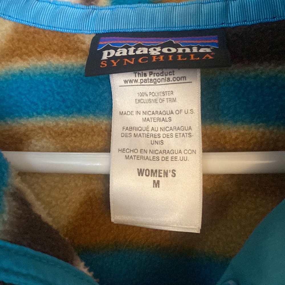 Patagonia Synchilla pullover fleece with tribal pattern - Picture 5 of 5